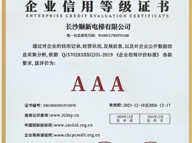 长沙bsport有限公司_企业信用等级证书
